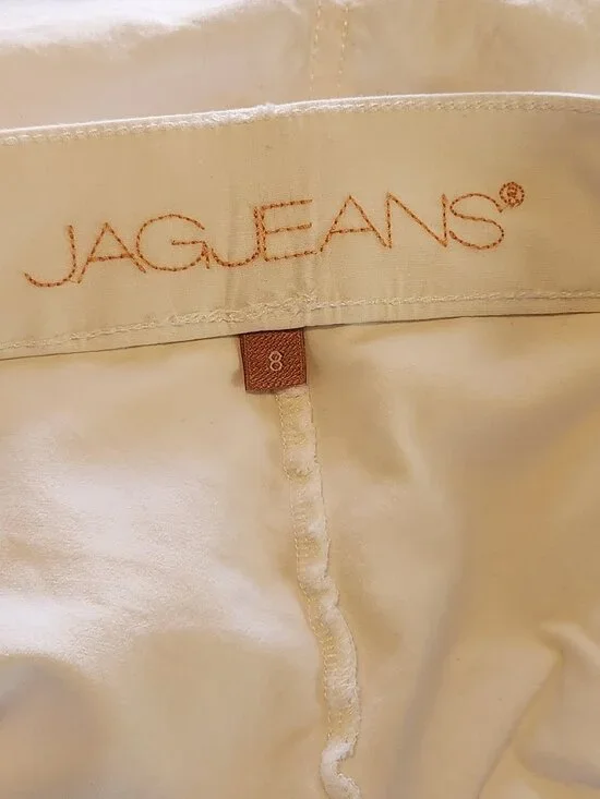 JAG JEANS On The Go Mid-Rise Skort White - Sz 8 - NEW - Picture 7 of 8